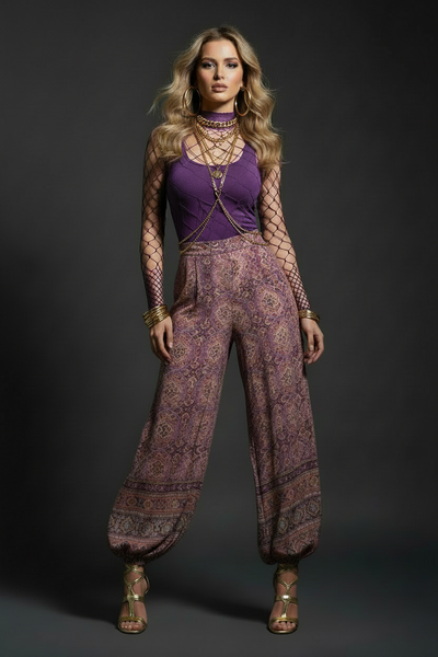 Dancing All Night Purple Bodysuit