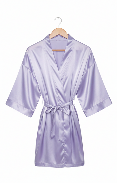 Satin Robe Lavender