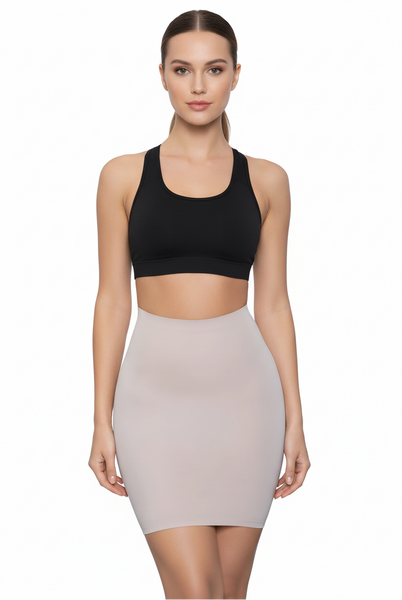 Slimin' Shapewear Slip Skirt Nude