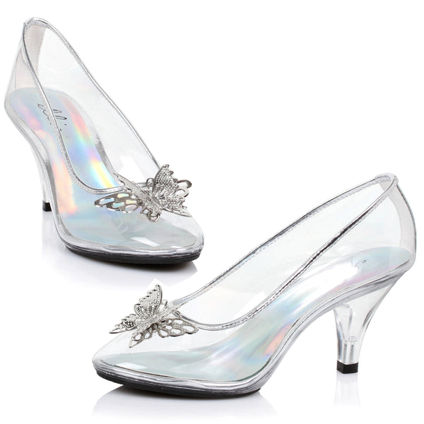 Crystal Woman Shoe with Butterfly