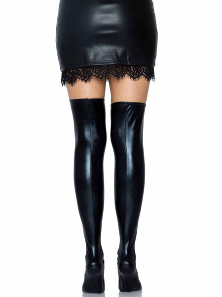 Zora Wet Look Thigh Highs