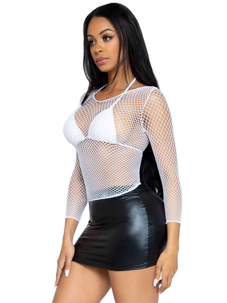 So Chill Fishnet Long Sleeve Top
