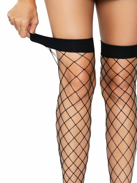 Jumbo Net Thigh High Stockings
