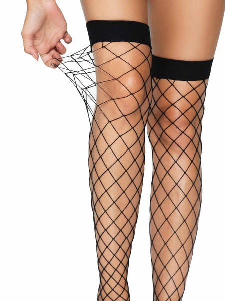 Jumbo Net Thigh High Stockings