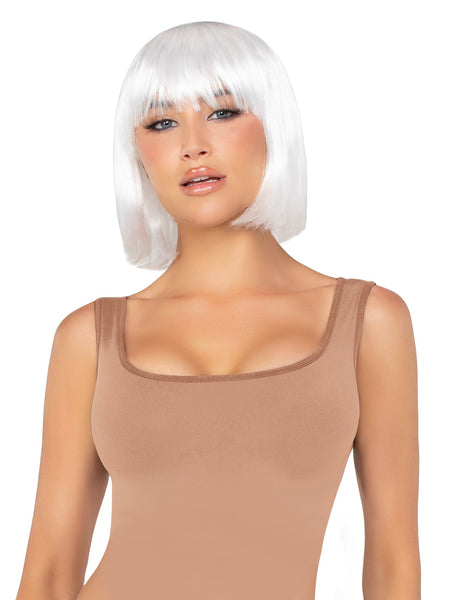 13" Pearl Short Natural Bob Wig