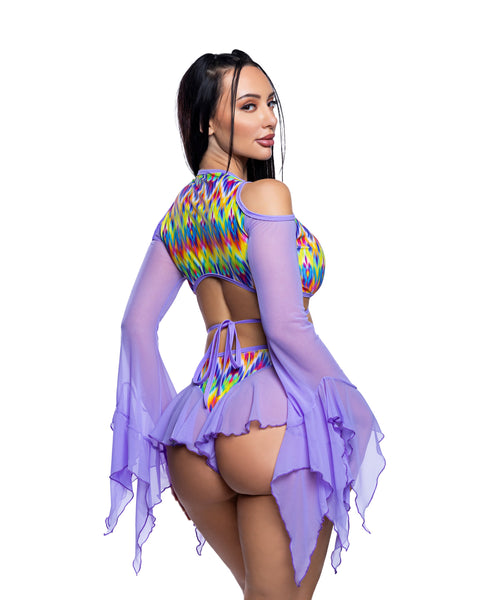 Lavender Flutter Shorts