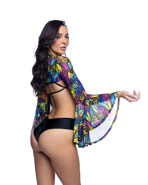 Bell-Sleeve Shrug, JValentine Festival Outfit