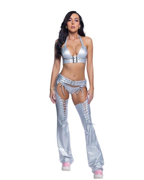 Belted Chaps with Lace-up Details, JValentine Festival Outfit