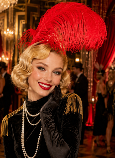 Flapper Feather Headband, DIY Flapper Halloween Costumes
