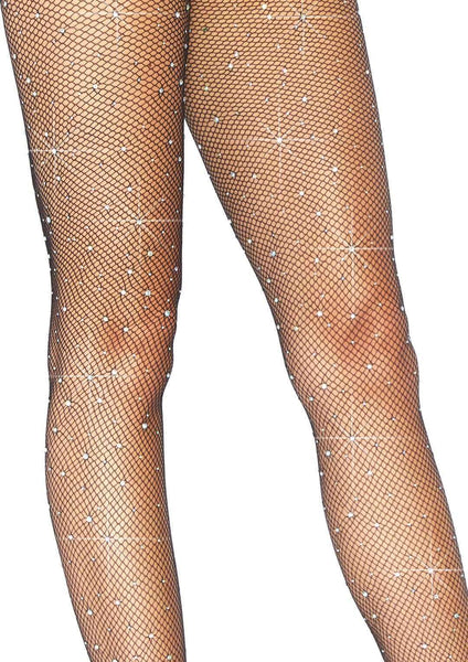 Rhinestone Fishnet Tights