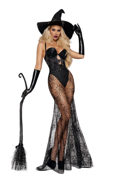 Diamond Spider Witch Costume
