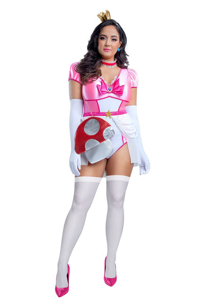 Princes Mushroom Damsel Plus Costume