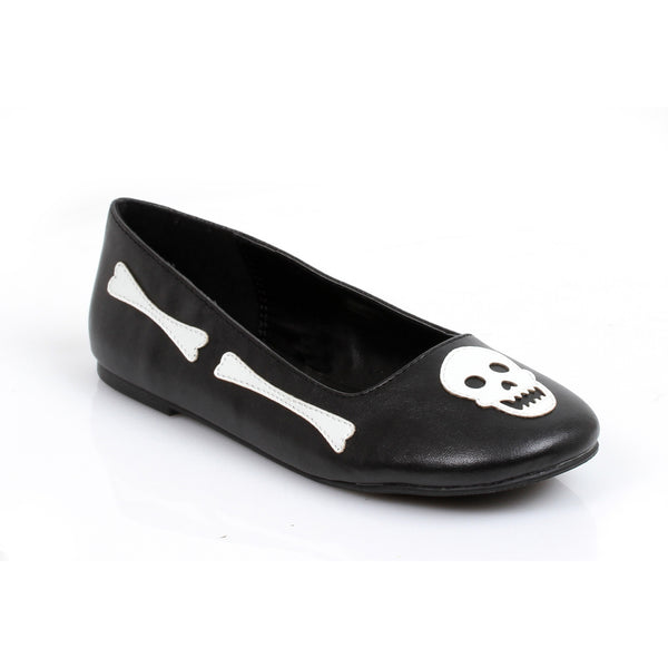 Bones And Skull Ballet Flats