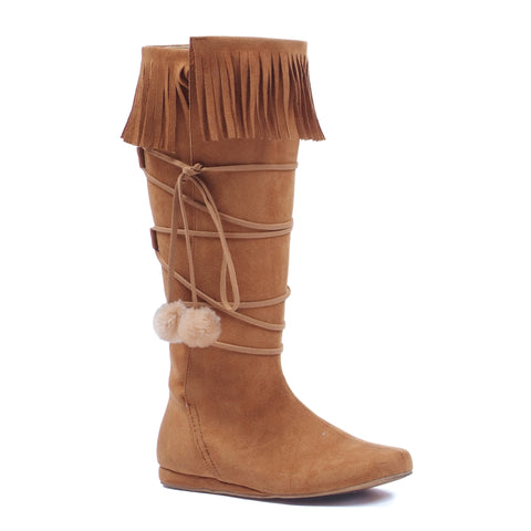 1 Heel Boot with fringe and poms
