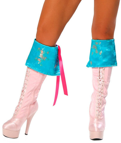 Turquoise Pirate Boot Cuffs