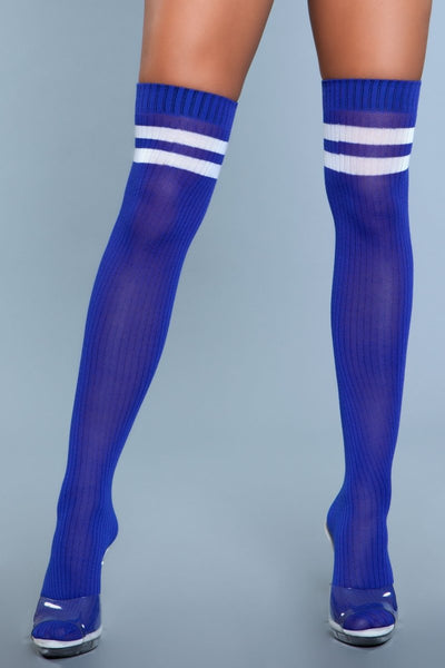 Going Pro Thigh Highs Blue