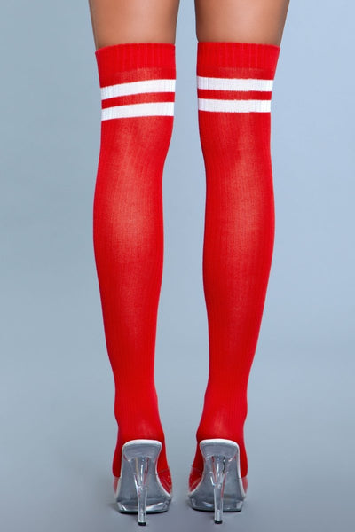 Going Pro Thigh Highs Red