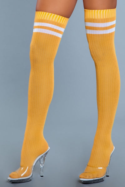 Going Pro Thigh Highs Yellow