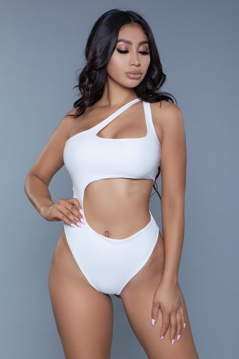 Quinn One Piece Swimsuit White