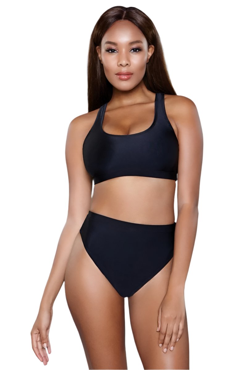 Vera 2 Piece Bikini Set Black