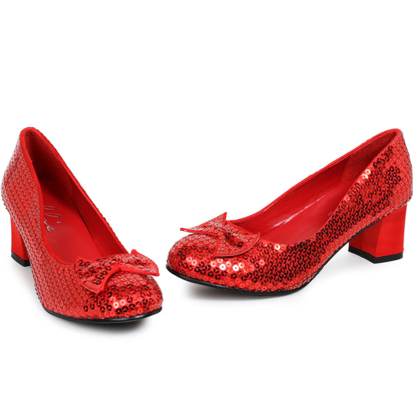 Women Bowed Sequined Shoe