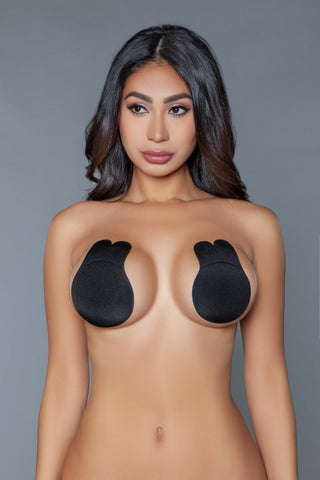 Black Bunny Self-Adhesive Nipple Cover