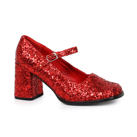 3 Heel Mary Jane Glitter Shoes