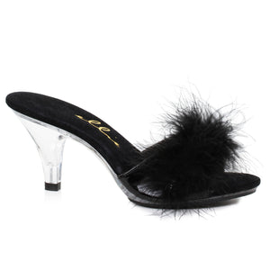 3  Heel Maribou Slipper