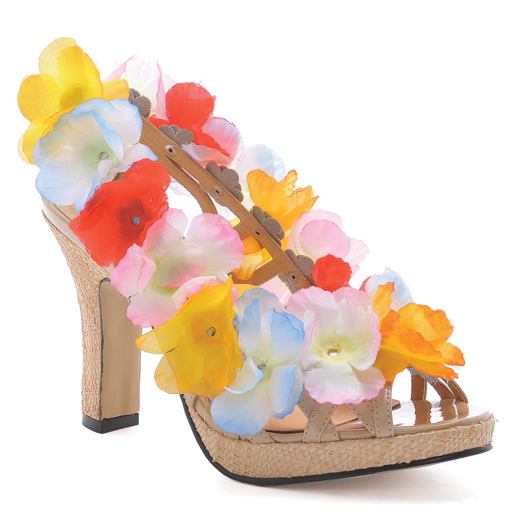 4 Heel Sandal W/ Flower