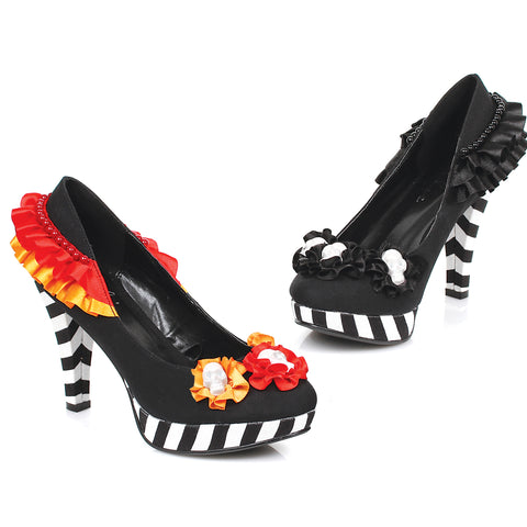 4 Heel Flower W/ Skull Pump