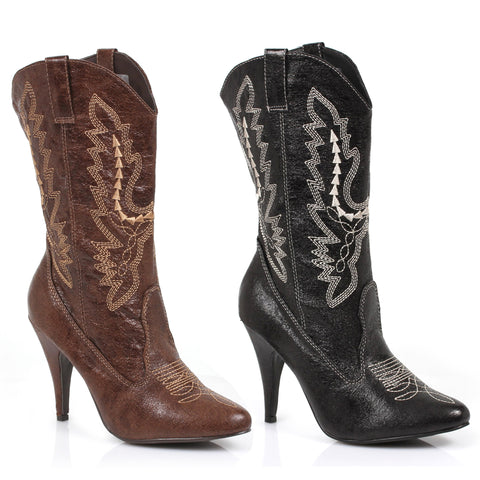 4 Heel Ankle Cowgirl Boot