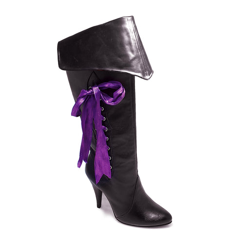 4 Heel Pirate Boot With 3 Ribbons