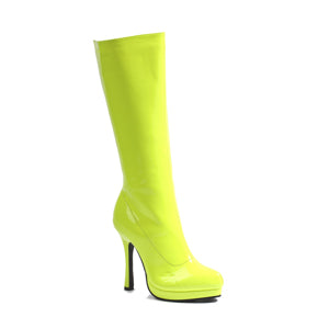 4“ Heel Knee High Boot Neon. Women