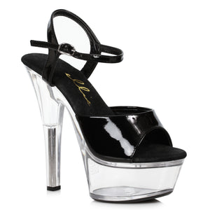 6 Heel Sandal With Clear Bottom