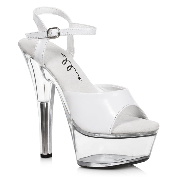 6 Heel Sandal With Clear Bottom