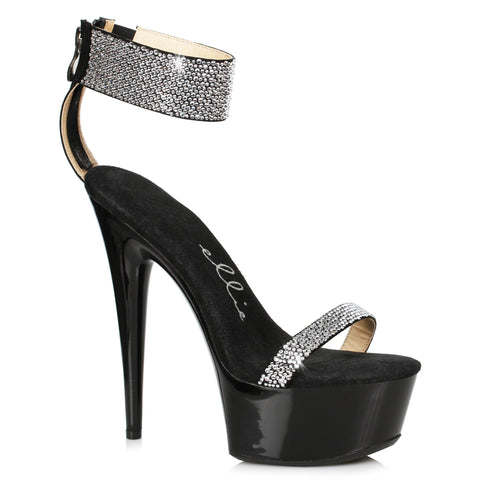 6 Stiletto With Rhinestone Strap