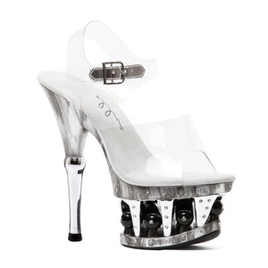 6 ANKLE STRAP W/ DISCO BALL ACCENTS IN PLATFORM
