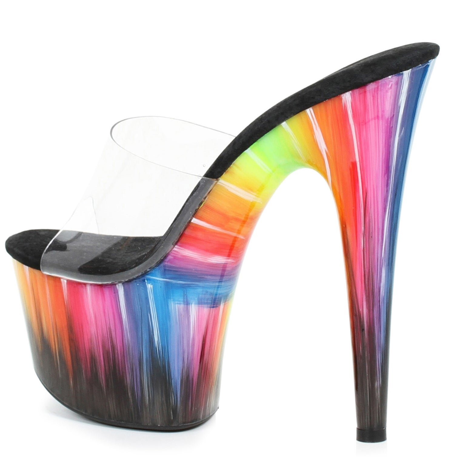 7 Inch Sandal With Rainbow Design