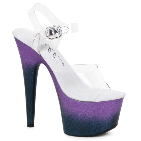 7 Pointed Stiletto Sandal With Ombre Platform