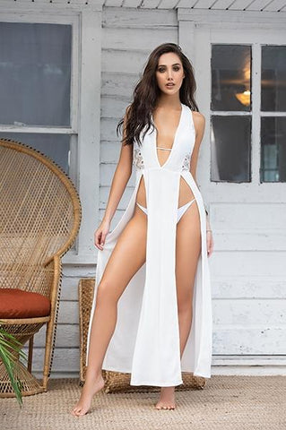 Ivory Cover Up Beach Dress