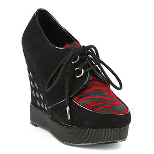 4 Heel- Closed Toe Shoe With Laces