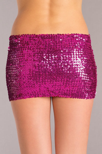 Sequin Skirt Hot Pink
