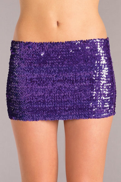Sequin Skirt Purple