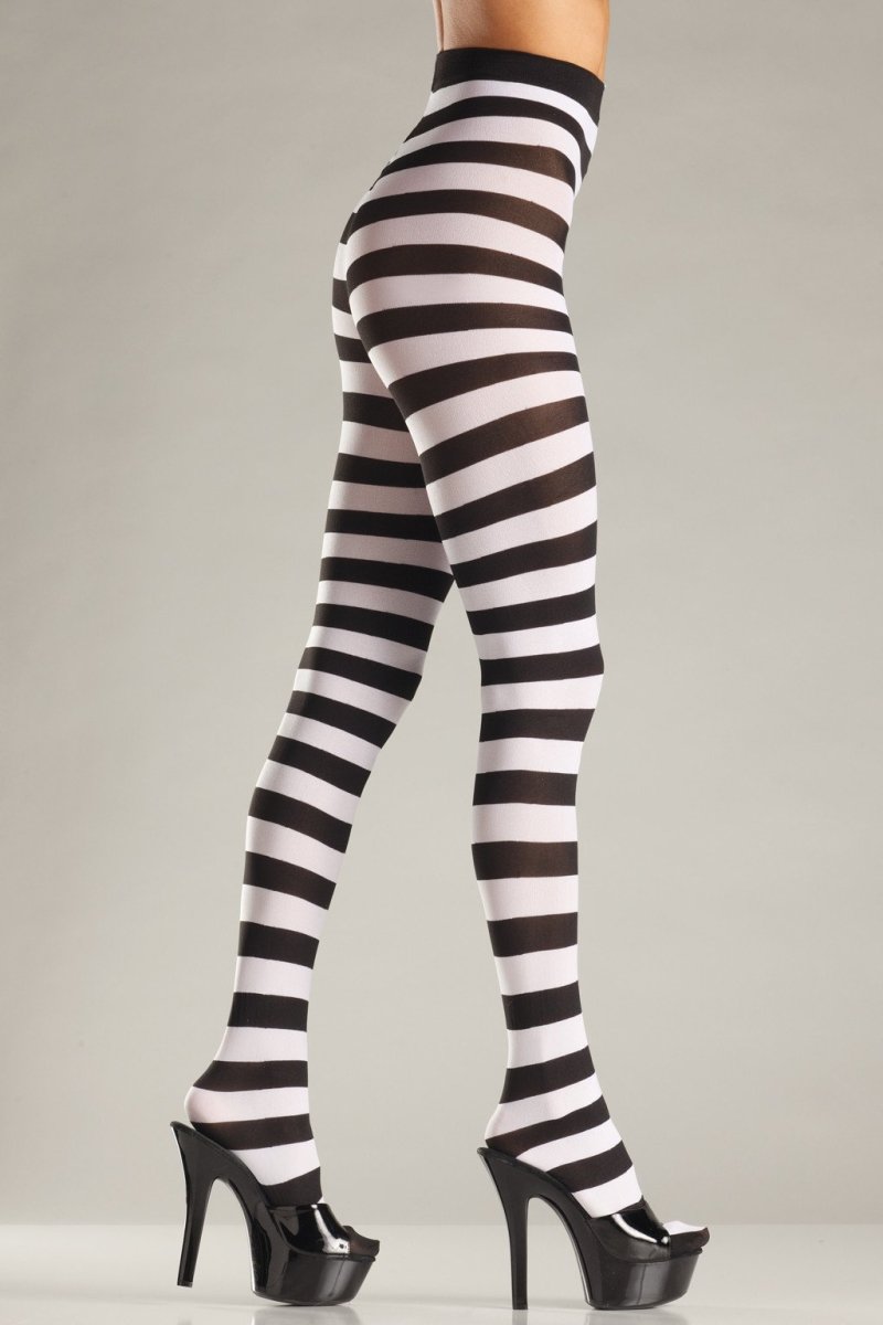Wide Striped Pantyhose