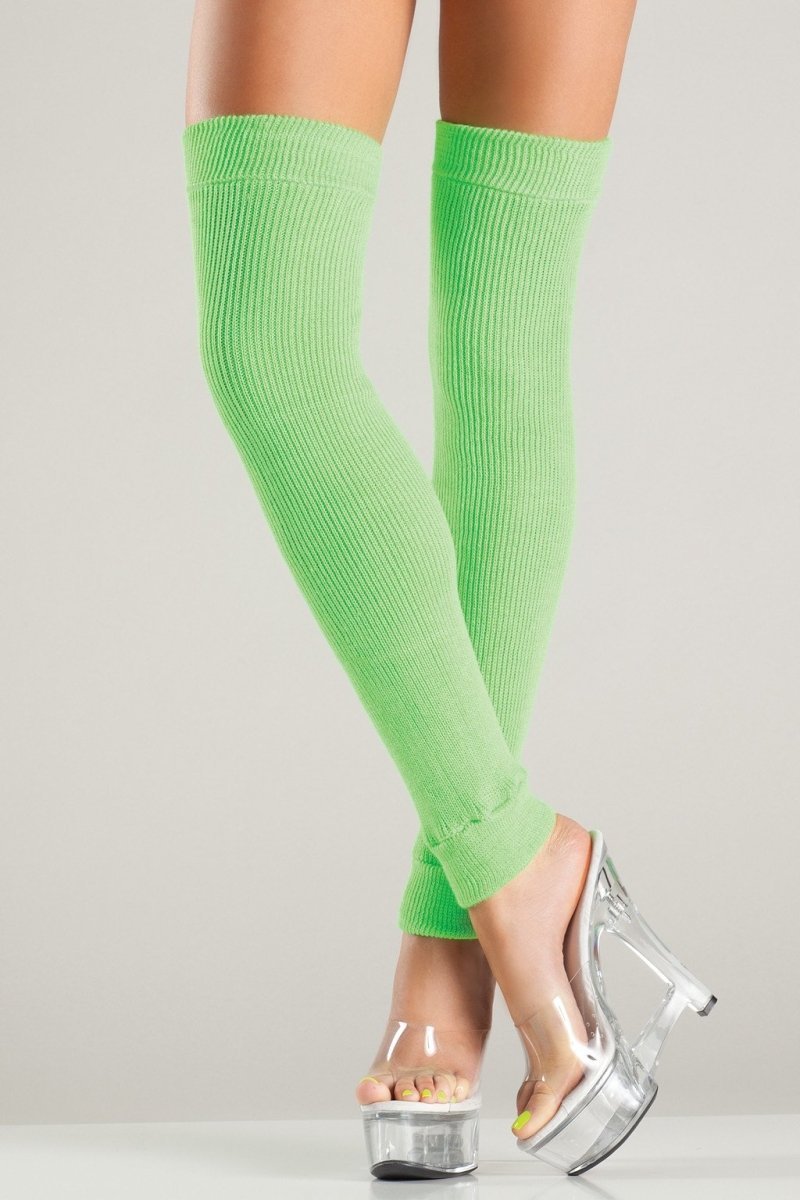 Neon Green Acrylic Leg Warmer