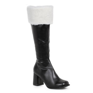 3 Heel Gogo Boots With Fur