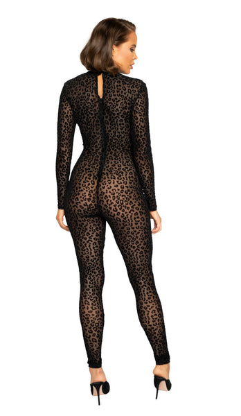  Velvet Leopard Bodysuit