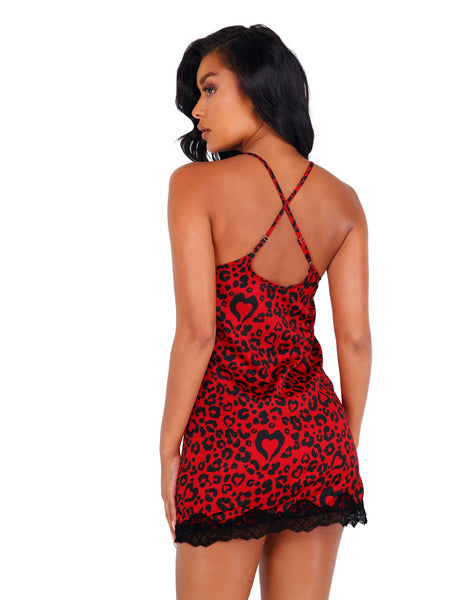 Heart Shaped Leopard Chemise