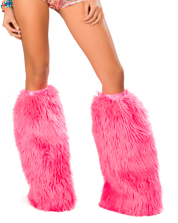 Super Fluff Hot Pink Legwarmers