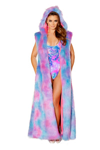Cotton Kandy Fur Hooded Duster